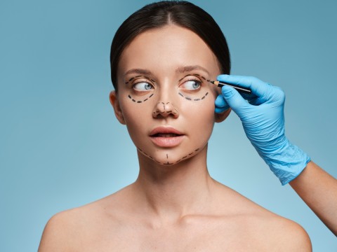 Blepharoplastik des oberen Augenlids