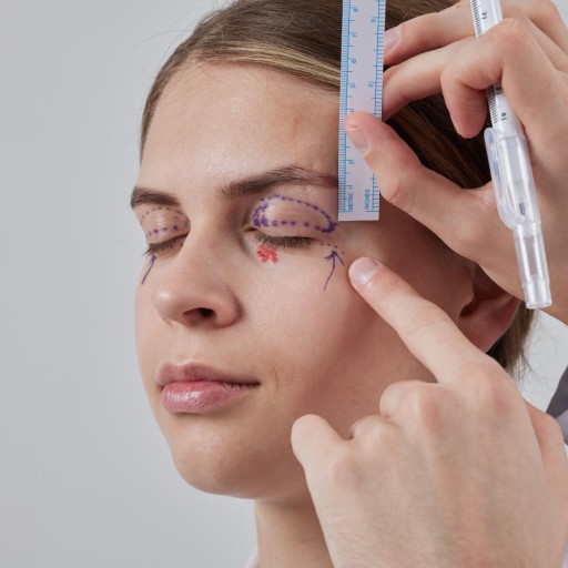 Blepharoplastik des unteren Augenlids